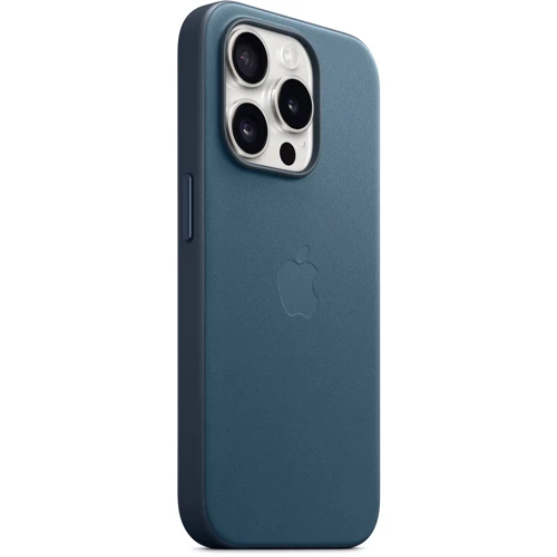Чохол для iPhone Apple iPhone 15 Pro FineWoven Case with MagSafe - Pacific Blue (MT4Q3ZM/A): Матеріали Ткань