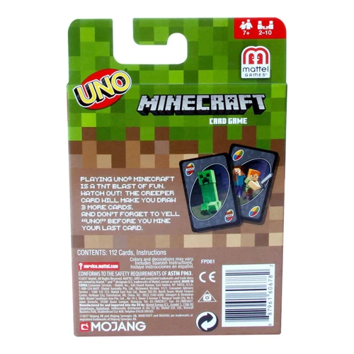 Карточная игра UNO "Minecraft": Производитель UNO