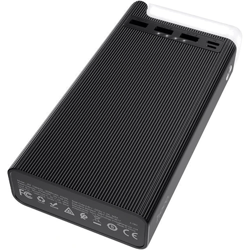 Зовнішній акумулятор Hoco Power Bank 30000mAh J62 Table Lamp Jove Black: Кількість USB 3