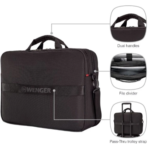 Сумка для ноутбуков Wenger 17" XE Brief Black фото 10