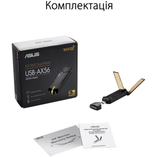 Адаптер Wi-Fi Asus USB-AX56 (90IG06H0-MO0R10) фото 6