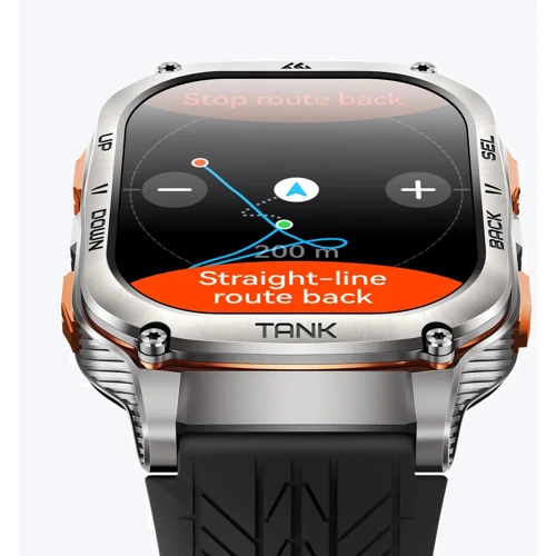 Смарт-годинник Kospet Tank M3 Ultra Silver Silicone Basic