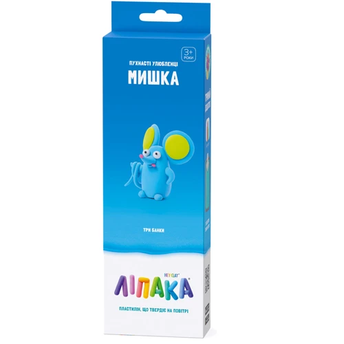 Набір пластиліну Ліпака Пухнасті улюбленці: Мишка (30116-UA01): Виробник Ліпака