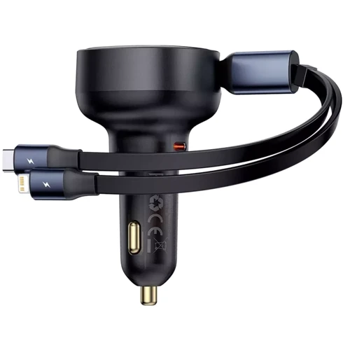 Зарядное устройство Baseus Car Charger USB-C Enjoyment Pro with Cable 60W Black (C00057802111-00): Особенности USB-C, Power Delivery (PD)