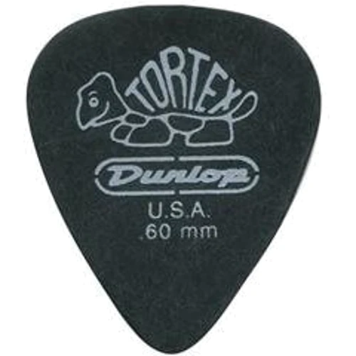 Медиатор Набор медиаторов DUNLOP 488P.60 TORTEX PITCH BLACK PLAYER'S PACK 0.60