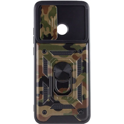 Аксесуар для смартфона Mobile Case Camshield Serge Ring Camo Army Brown for Xiaomi Redmi 9C / Xiaomi Redmi 10A: Матеріал TPU (термополиуретан) и поликарбонат