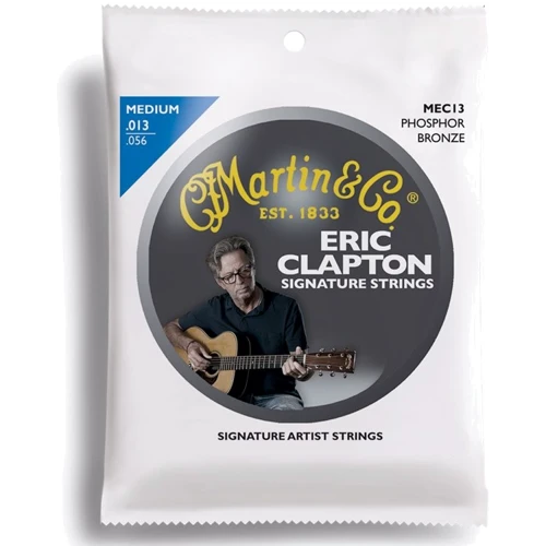 Струна для гитар Струны MARTIN MEC13 Clapton's Choice Phosphor Bronze Medium (13-56)