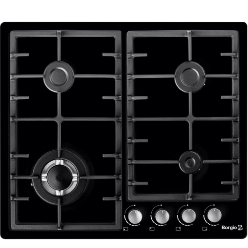 Варочная поверхность газовая Borgio 6942-15 FFD (Black Enamelled)