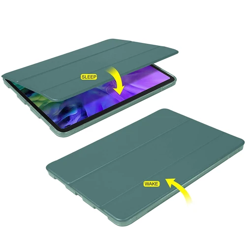 Аксессуар для iPad BeCover Case Book Tri Fold Hard Dark Green for iPad Pro 12.9 (2020-2022) (711720): Особенности трансформируется в подставку, Удобно держать в руке, Стильный дизайн, Надежная защита от царапин и загрязнений