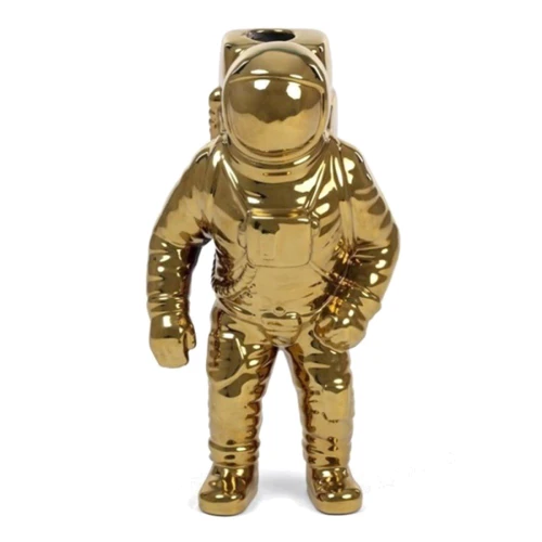 Ваза и кашпо Ваза Seletti Cosmic-Diner-Starman-Gold Астронавт фарфор (10933)