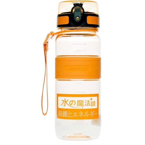 Пляшка для води UZspace Magic Ion 650мл, Помаранчевий (5029)