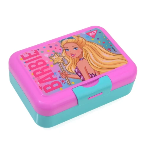 Контейнер для їжі Yes Barbie, 450 мл, з ложкою і виделкою (706824)