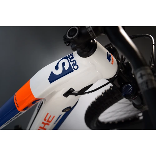 Электровелосипед Haibike SDURO HardNine 5.0 i500Wh 10 s. Deore 29", рама L, бело-оранжево-синий, 2020: Цвет белый