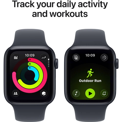 Apple Watch SE 3 GPS + Cellular 40mm Midnight Aluminium Case with Midnight Sport Band - M/L (MEPC4)