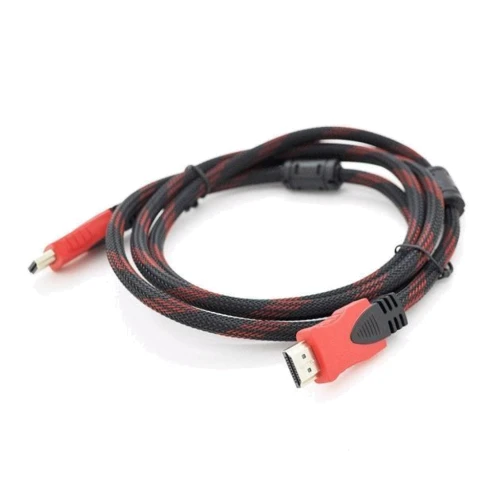 Кабель и переходник Merlion HDMI to HDMI 15.0m v1.4, OD-7.4mm Black/RED (YT-HDMI(M)/(M)NY/RD-15m)