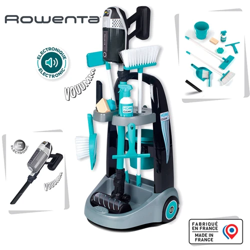 Игровой набор Smoby Toys Тележка для уборки с ручным пылесосом Ровента (330319): Производитель Smoby