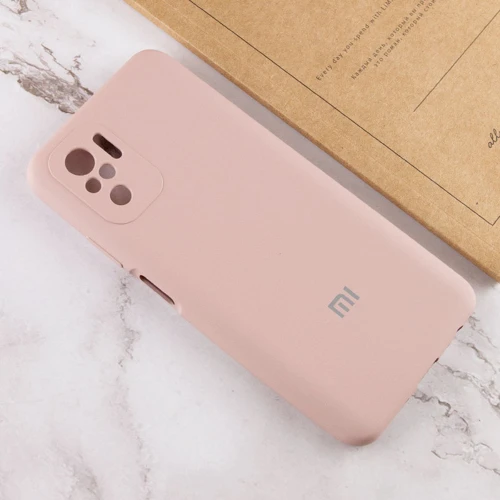 Чехол для телефонов Mobile Case Silicone Cover Shield Camera Pink Sand for Xiaomi Redmi Note 10 / Note 10s: Материал силикон