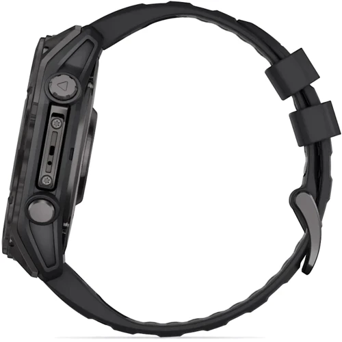 Смарт-часы Garmin Fenix 8 AMOLED 51mm Sapphire Carbon Grey DLC with Black/Pebble Grey Silicone Band (010-02905-21) фото 12