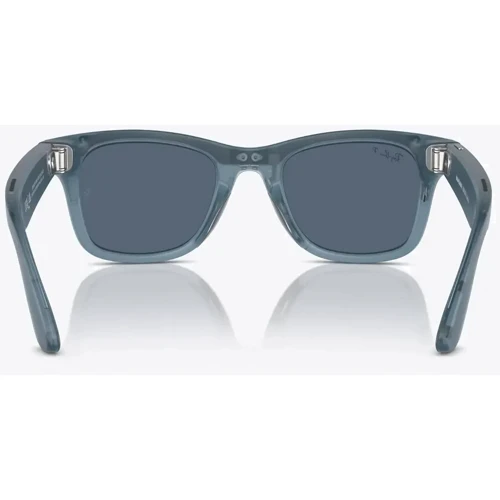 Смарт-окуляри Ray-Ban Meta Matte Black Matte Jeans Transparent, Polarized Dusty Blue фото 7