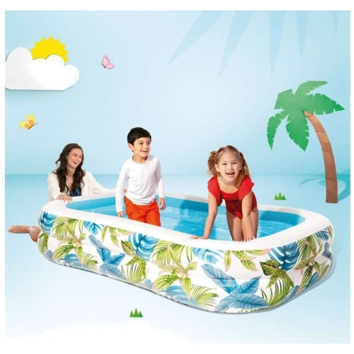 Басейн Intex сімейний надувний Тропіки 229х152х48 см (57177) фото 3