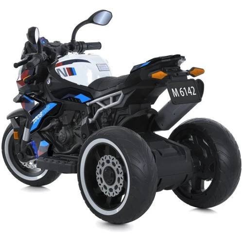 Детский трехколесный электромотоцикл Bambi 50W черный (M 6142EL-2)