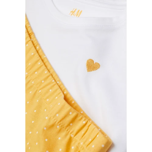 Костюм футболка и юбка H&M 2912-8740961 110-116 см желтый : Тип Костюмы