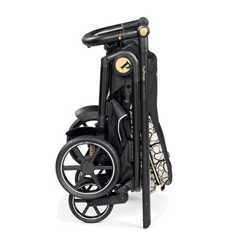 Универсальная коляска 3 в 1 Peg-Perego Veloce с автокреслом Lounge (Grafic Gold) фото 7