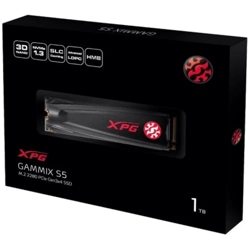 ADATA XPG Gammix S5 1 TB (AGAMMIXS5-1TT-C): Інтерфейс підключення M.2 (PCI-E)