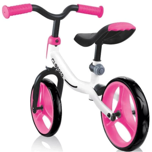Беговел GLOBBER серии GO BIKE, белый-красный, до 20кг, 2+, 2 колеса: Цвет розовый