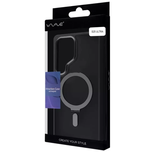Чехол для телефонов WAVE Attraction Case with MagSafe Gray for Samsung S938 Galaxy S25 Ultra: Тип накладка на заднюю часть
