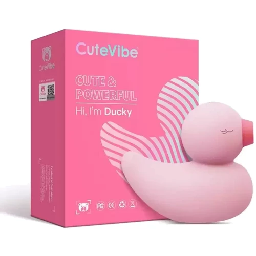 Вакуумный вибратор CuteVibe Ducky Pink