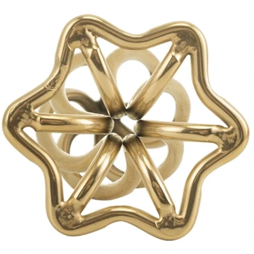 Анальная пробка LOCKINK Sevanda Hollow Spiral Golden Metal Anal Plug - S size