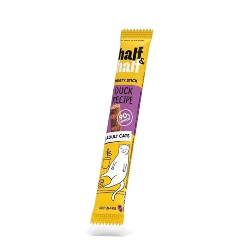 Лакомство Half & Half для кошек в форме мясных палочек с уткой 5 г (4823082431892)