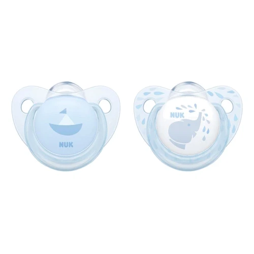 Набор пустышек для сна NUK Baby Blue Силиконовые, р.1 (2 шт) (3952947)