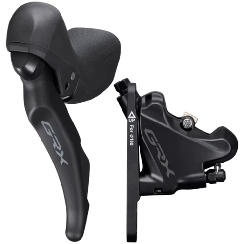 Тормоз гидравл диск Shimano RX600-1 GRX, передний (левая тормоз.ручка/шифтер ST-RX600 2-скоростной, калипер BR-RX400, гидролиния 1000мм) (IRX4001DLF6SC100A)