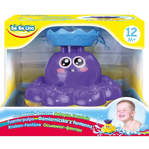 Осьминог-фонтан, игрушка для купания (фиолетовый), BeBeLino, фиолетовый: Производитель Bebelino