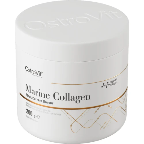 OstroVit Marine Collagen Морський колаген 200 г смак чорної смородини фото 4