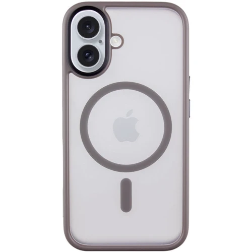 Чехол для iPhone Mobile Case TPU+PC Metal Buttons with MagSafe Grey for iPhone 16