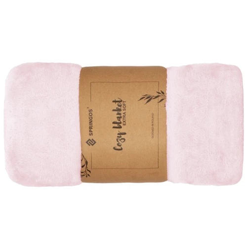 Плед Springos Extra Soft 200x220 см розовый (HA7192) фото 8