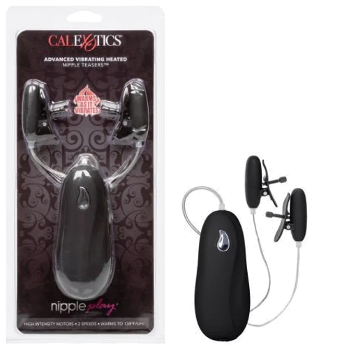 Nipple Play Advanced Vibrating Heated Nipple Teasers - вибрирующие зажимы для сосков с подогревом
