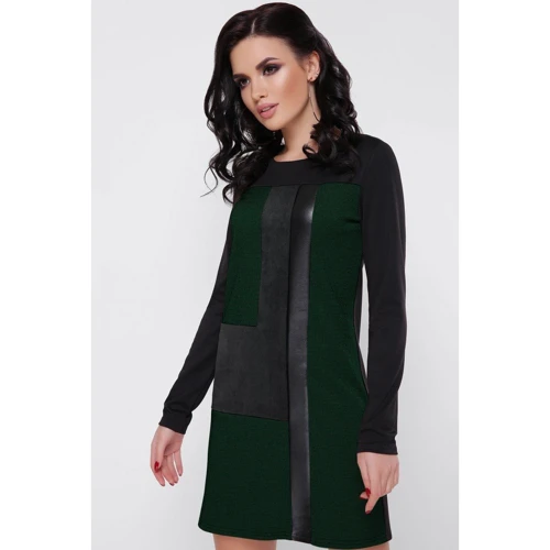 Сукня FashionUp PL-1675B 42 зелене повсякденне до середини стегна