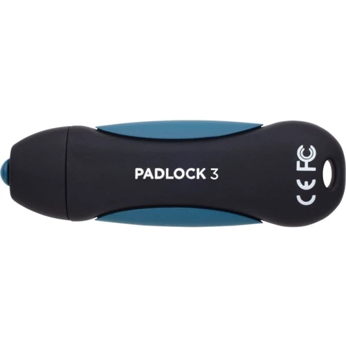 USB-флешка Corsair 64GB Padlock 3 USB 3.0 Black / Blue (CMFPLA3B-64GB): Обсяг пам'яті 64 GB