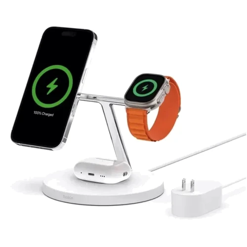 Зарядное устройство Belkin Wireless Charger BoostCharge Pro 3-in-1 White (WIZ009ttWH-APL)