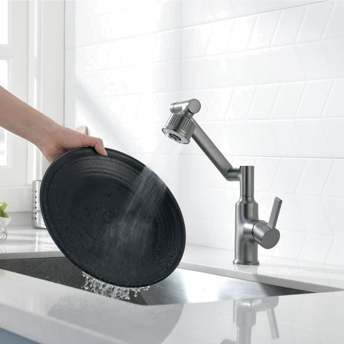 Смеситель для кухни Lefton Copper Rotatable Faucet with 5 Water Outlet Modes-KF2205 Grey: Термостат Нет