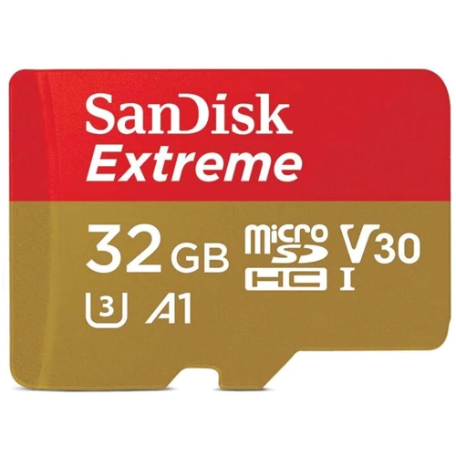 Карта памяти SanDisk 32GB microSD class 10 UHS-I U3 V30 A1 Extreme (SDSQXAF-032G-GN6MN)