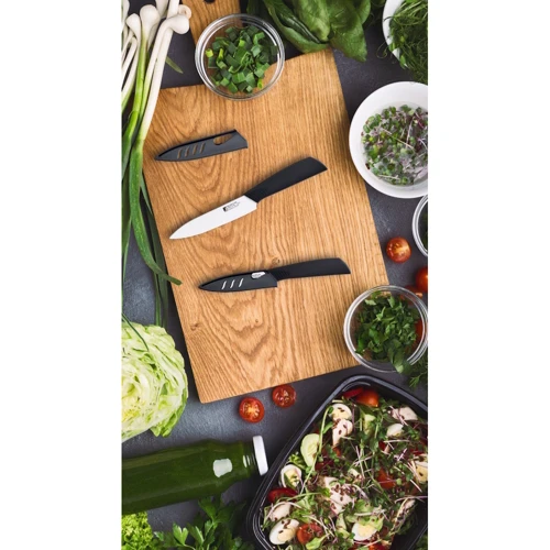 Нож Bergner Cera-bio для чистки овощей 9 см (BG-39511-BK): Лезвие Циркониевая керамика