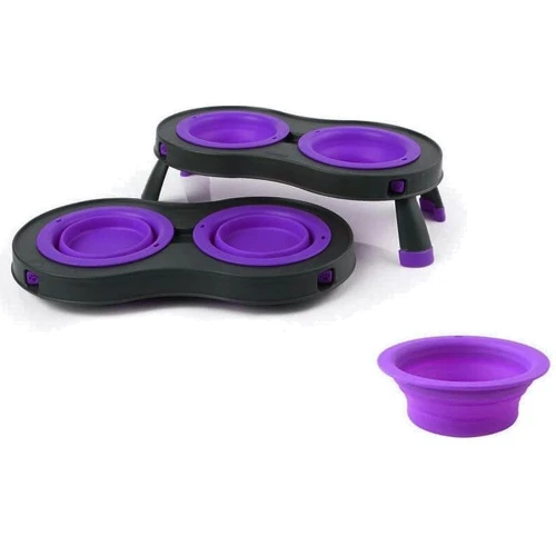 Сменная миска Dexas Repl Bowl for LG Single большая для модели на складной подставке для собак фиолетовая 600 мл (RM-RB1102597): Тип Миски