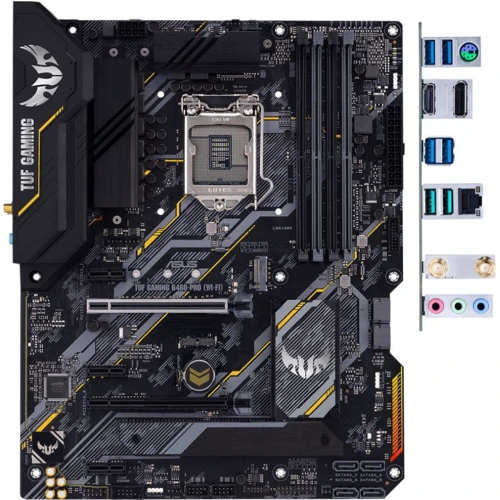 ASUS TUF GAMING B460-PRO WI-FI: Разъемы на задней панели USB 3.1 Gen 2