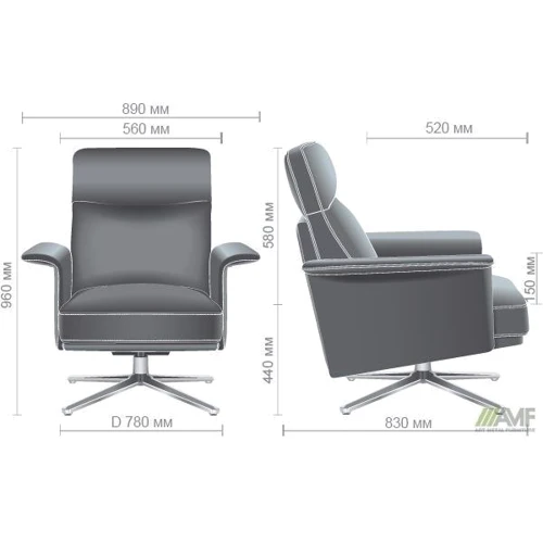 Кресло AMF Lorenzo XL Orange (547000): Производитель AMF