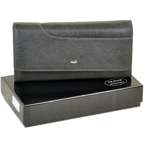 Женский кошелек Dr. Bond серый (30513 grey)
